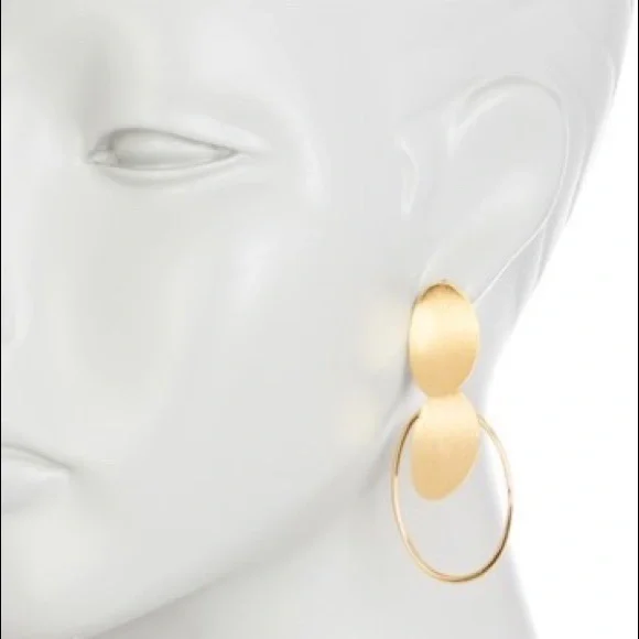 Rivka Friedman Concave DiscCascading DangleEarring - Picture 2 of 7